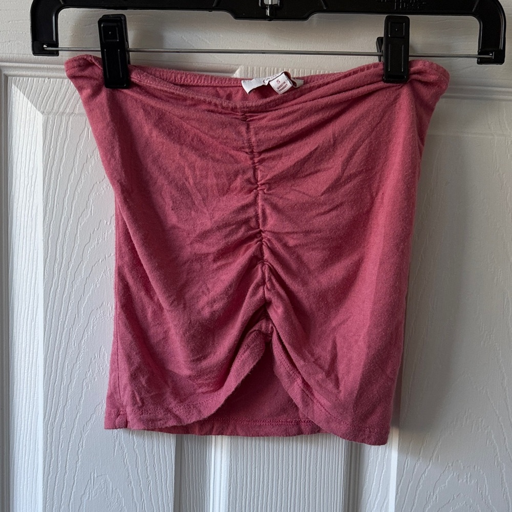 Candie's Pink Ruched Crop Top